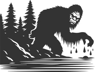 Bigfoot silhouette