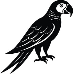 Fototapeta premium vector illustration of a bird on a branch