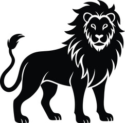 Obraz premium lion cartoon isolated on white