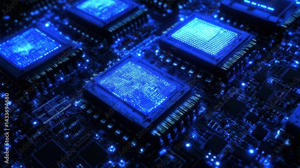 Poster advanced microprocessor chip technology