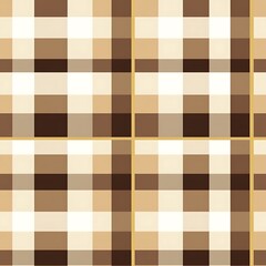 A brown and beige gingham seamless  pattern background