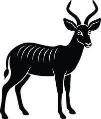 Obraz premium deer silhouette isolated on white