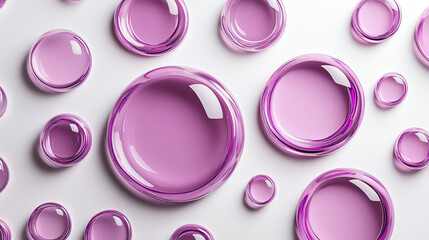Elegant purple circles on a clean white background, perfect for modern designs, wallpapers, and creative projects. Minimalistic, versatile, and eye-catching!