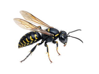 A wasp isolated on white background