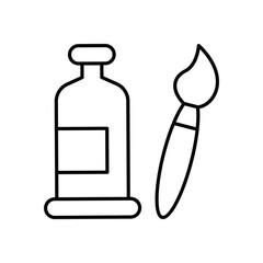 Acrylic Paint Icon vector stock illustration