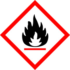 Flammable hazard icon PNG, Flammable hazard vector icon