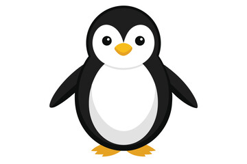 Naklejka premium penguin on a white background.