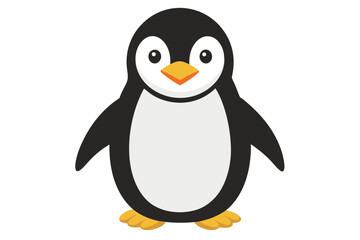 penguin on a white background.