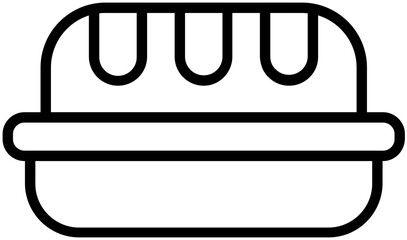 Baguette Breakfast Meal Icon