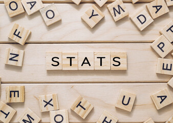 Wooden board with a bunch of letters