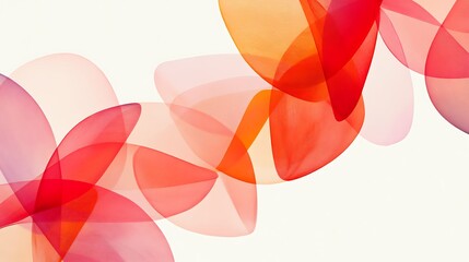 Abstract Red Flower Design.