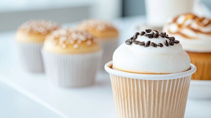 Close-up of assorted cupcakes