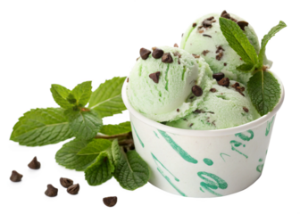 Refreshing Mint Chocolate Chip Ice Cream