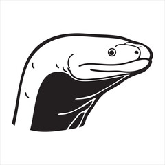 Shocking Predator: Electric Eel Underwater Close-Up