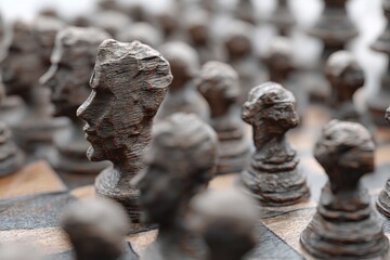 Obraz premium A bold leadership vision challenges the status quo