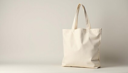 Classic cotton tote bag, natural color, isolated , canvas bag, carry bag, eco-friendly