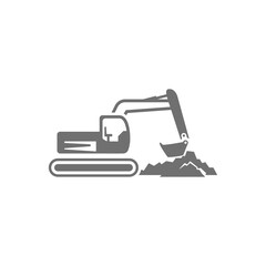 excavator vector illustration