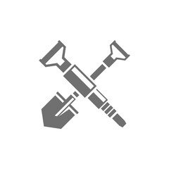 hammer and screwdriver vector illustration