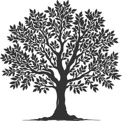 Leafless Tree Silhouette Design