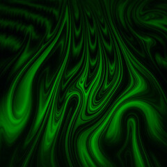 Obraz premium Abstract Green Liquid Swirl Pattern with Smooth Flowing Shapes and Deep Emerald Colors Creating Elegant Visual Texture and Movement