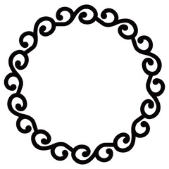 家紋です。唐草輪といいます。