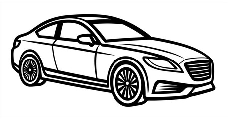 Naklejka premium vector illustration of a car