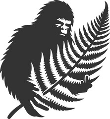 Obraz premium Bigfoot silhouette