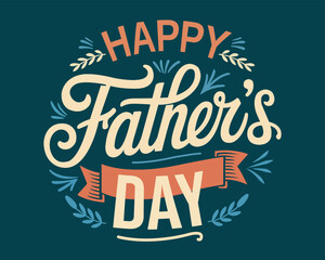 Father's Day greeting card, banner, poste,r or flyer design, Father's Day Sale poster or banner template. Father's Day poster ona  Dark background