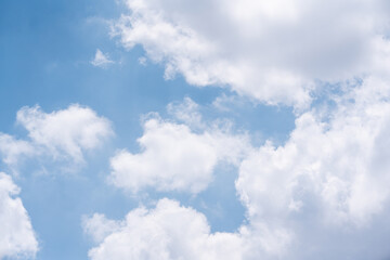 Sky Blue,Cloud Background,white clouds floating on blue sky in beautiful morning..