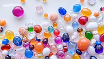 Colorful Glass Stones Arrangement