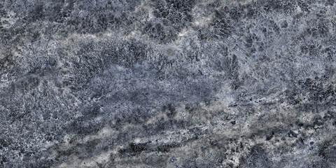 Black and blue marble stone background, fossil texture