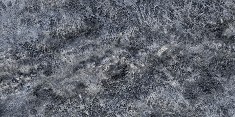 Black and blue marble stone background, fossil texture