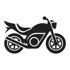Fototapeta premium Modern Motorbike Logo Design Vector Icon Illustration silhouette