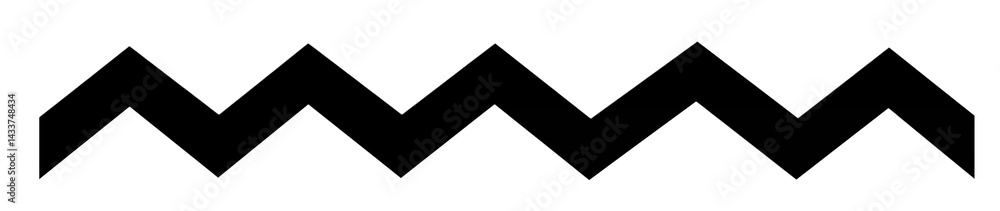 Poster abstract white lines forming zig zag pattern against a stark transparent background creating contras