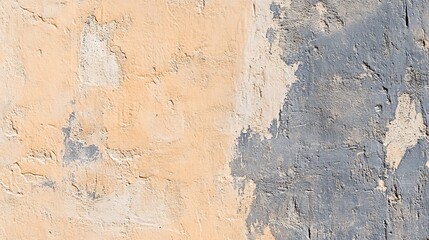 Aged plaster wall texture.  Patchwork of light and dark paint