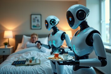 AI-Powered Healthcare Robots Assisting Elderly Patients