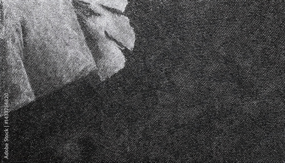 Aufkleber high-contrast monochrome halftone noise texture background for branding, web design & print media