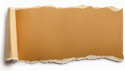 ripped torn paper edges isolated on white background