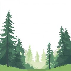 Obraz premium christmas trees background