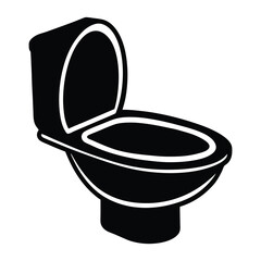 toilet bowl isolated on white