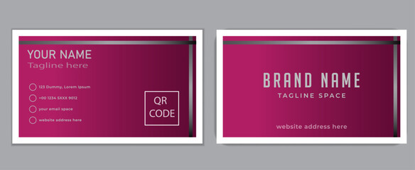 Modern and creative business card design layout. 