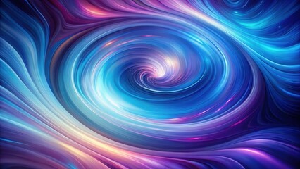 Obraz premium Swirling colors in a mesmerizing blend of blues and purples create an otherworldly atmosphere