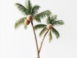 Fototapeta premium palm tree in the sun