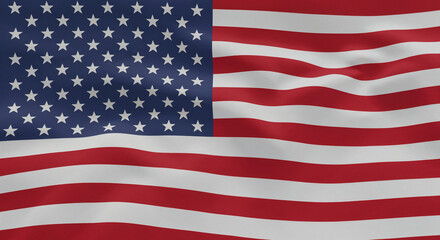 Fototapeta premium High Quality Illustration of the American National Flag