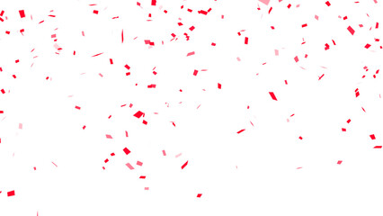 red and white confetti rain isolated on transparent background ,png black friday big sale shopping social media design element