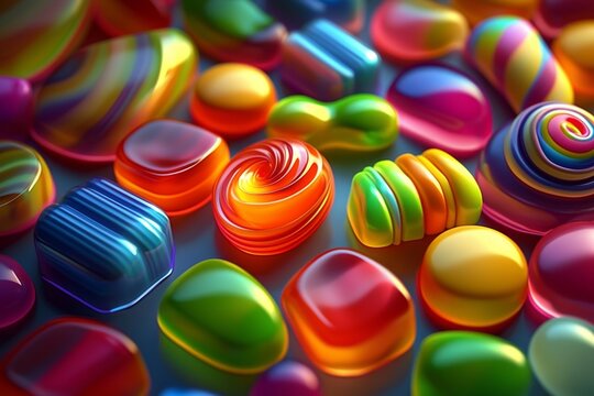 Playful and Whimsical Sweet Treats Background 
