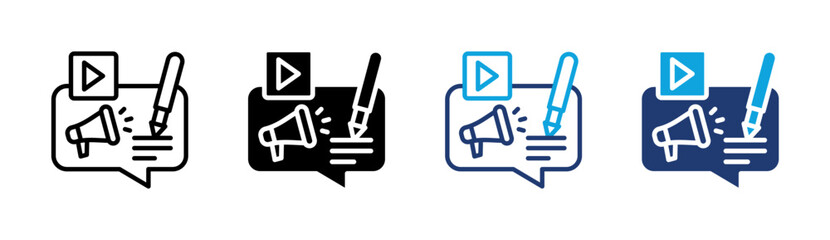 Fototapeta premium Content Marketing Icon