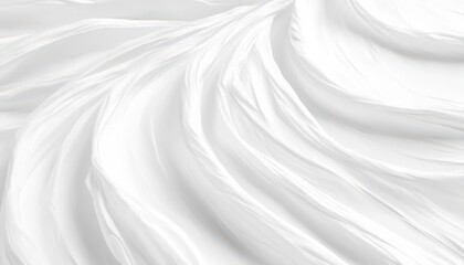 Obraz premium Soft, Whipped Texture of a White Cosmetic Product