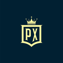 initials law firm logo design vector	
