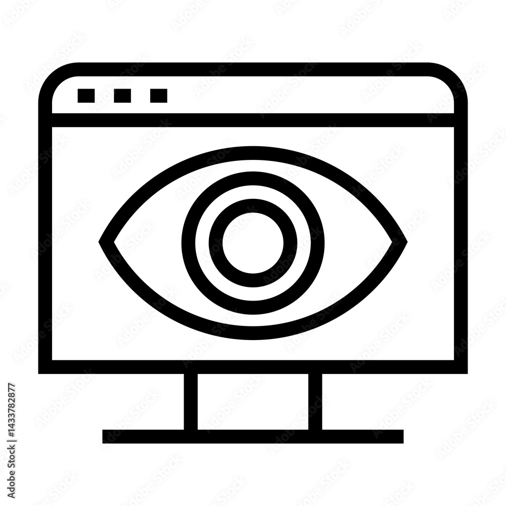 Poster data spying vector icon